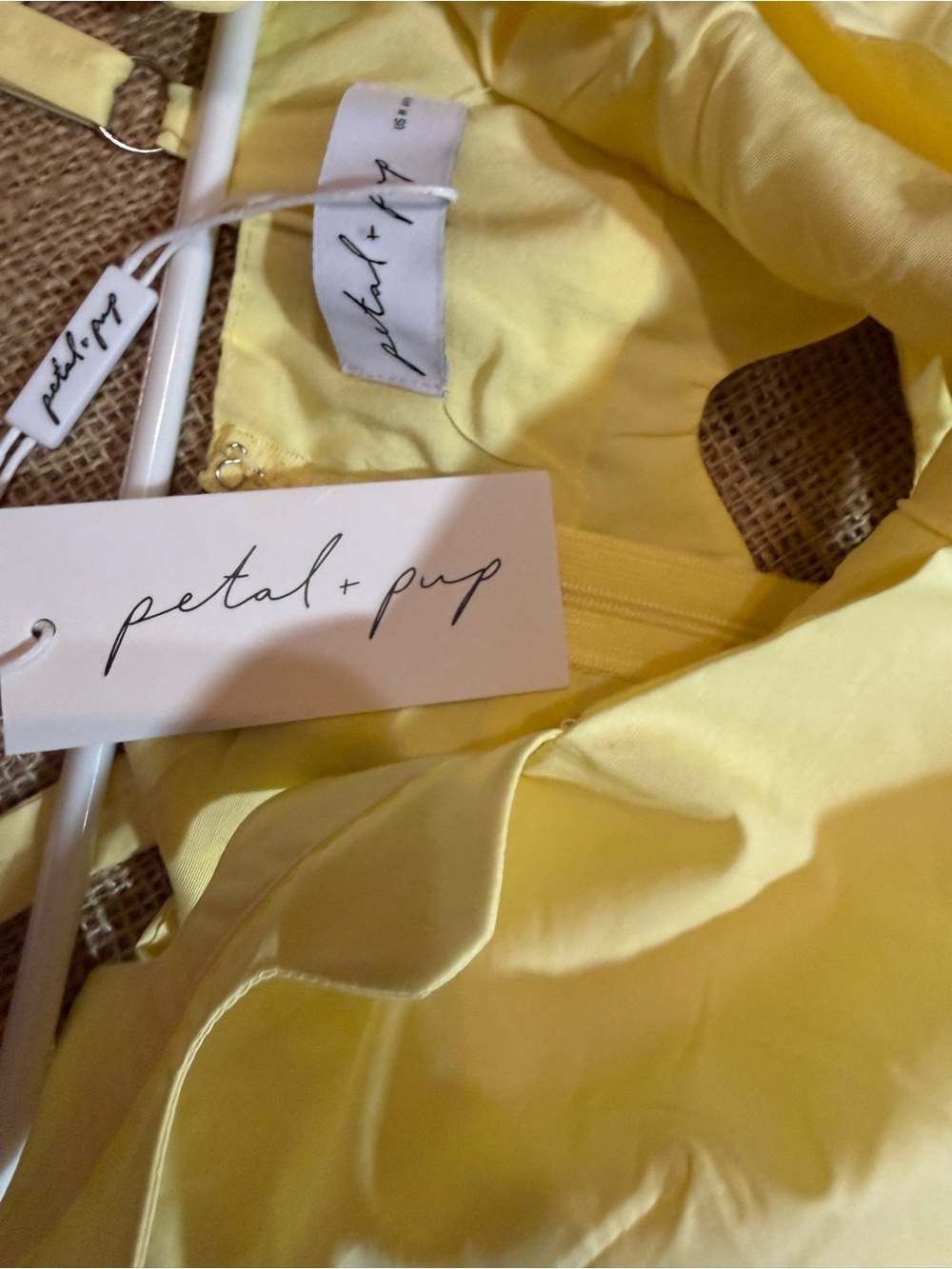 Petal & Pup Sunny Yellow Ruffled Dress
